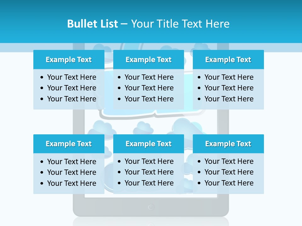Black Glossy Gadget PowerPoint Template