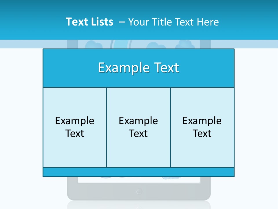Black Glossy Gadget PowerPoint Template