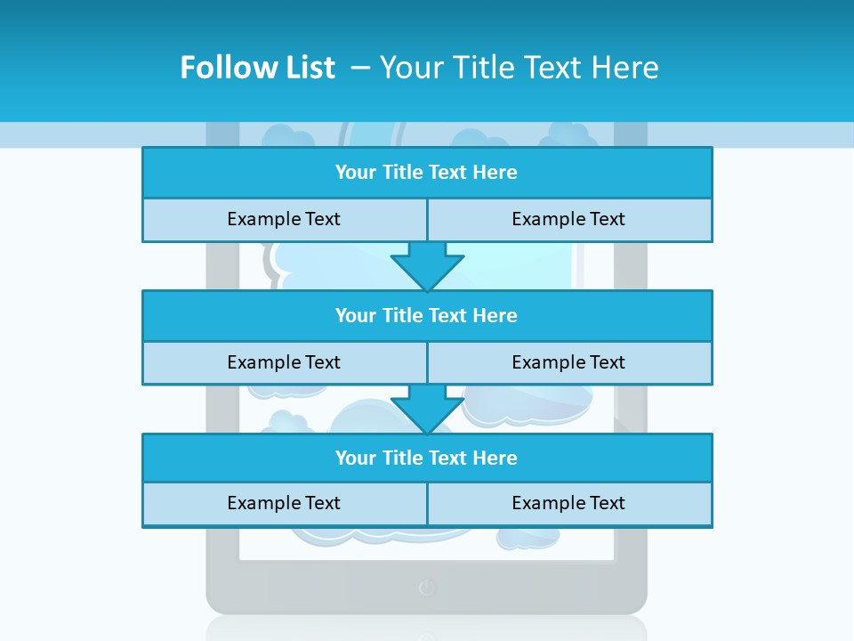 Black Glossy Gadget PowerPoint Template