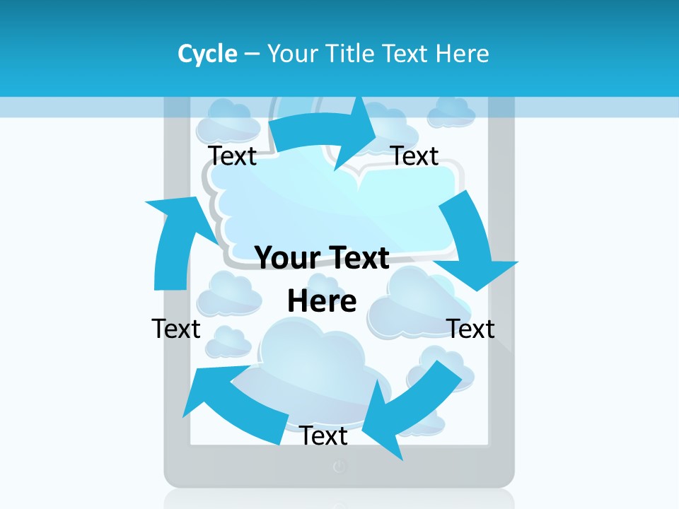 Black Glossy Gadget PowerPoint Template
