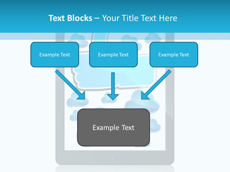 Black Glossy Gadget PowerPoint Template