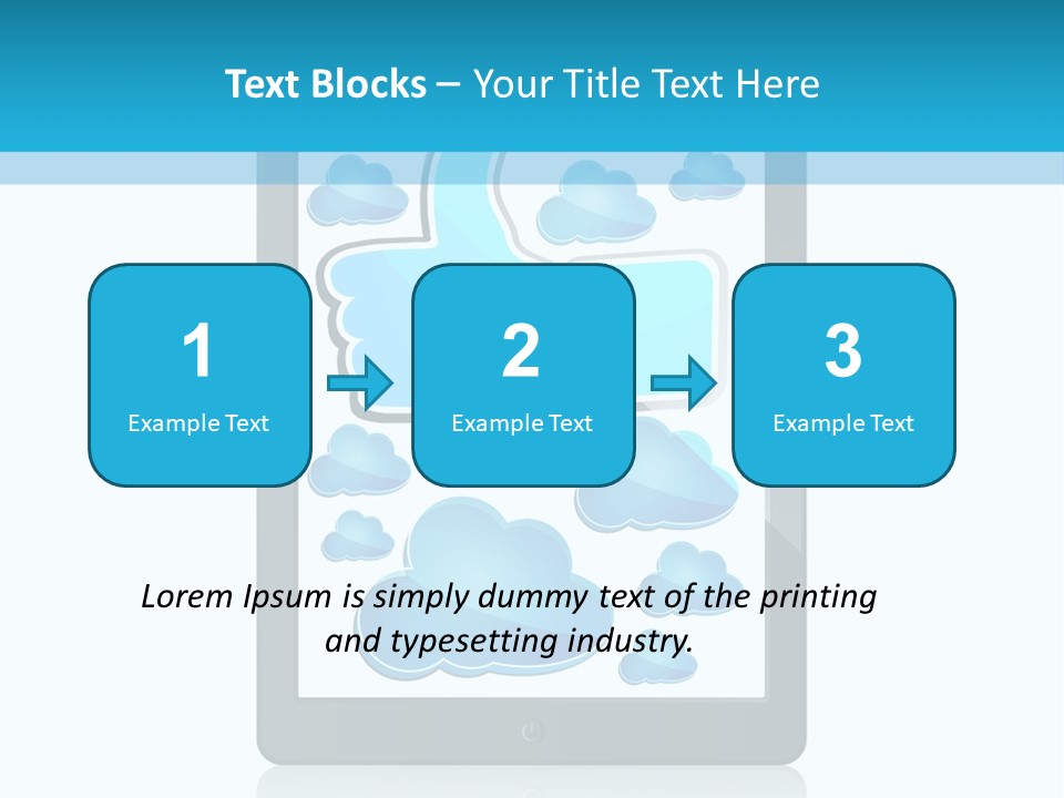 Black Glossy Gadget PowerPoint Template