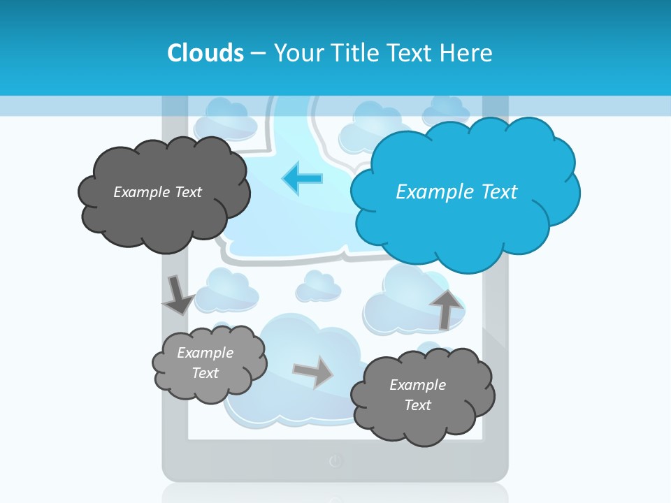 Black Glossy Gadget PowerPoint Template