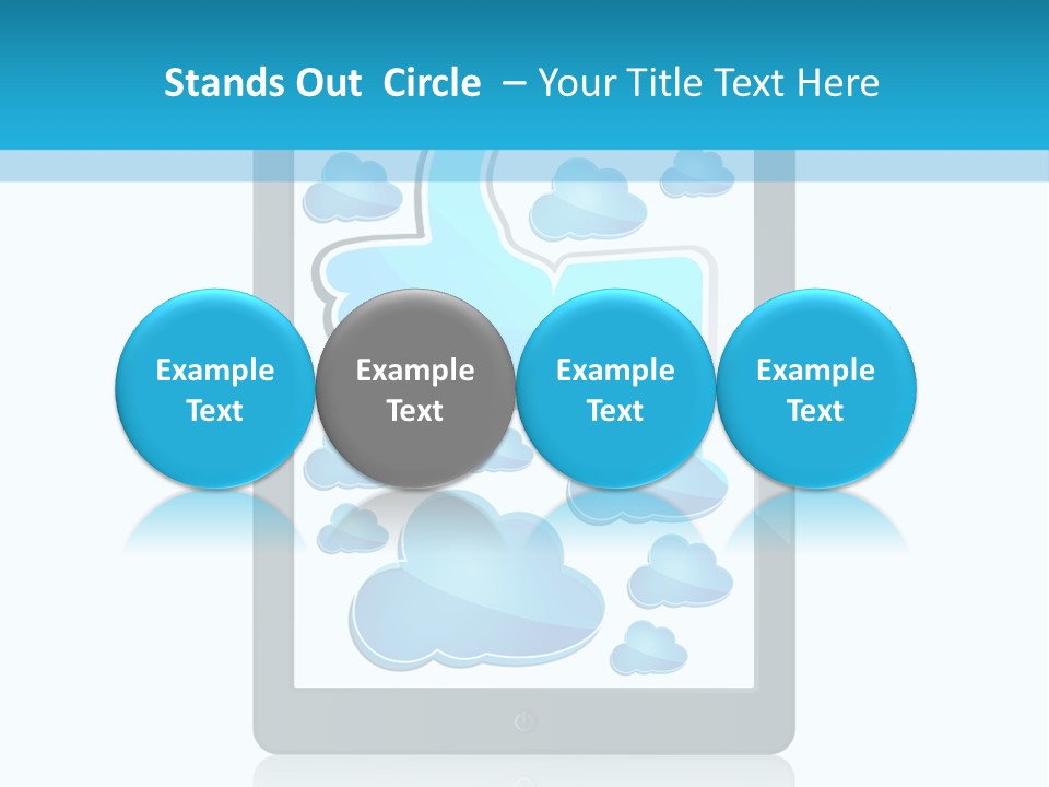 Black Glossy Gadget PowerPoint Template