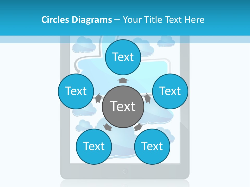 Black Glossy Gadget PowerPoint Template
