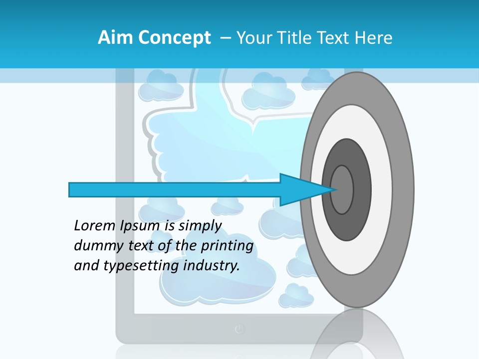 Black Glossy Gadget PowerPoint Template