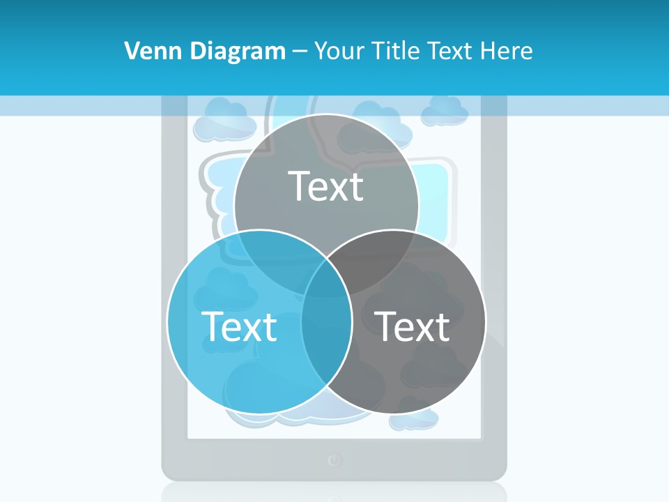 Black Glossy Gadget PowerPoint Template