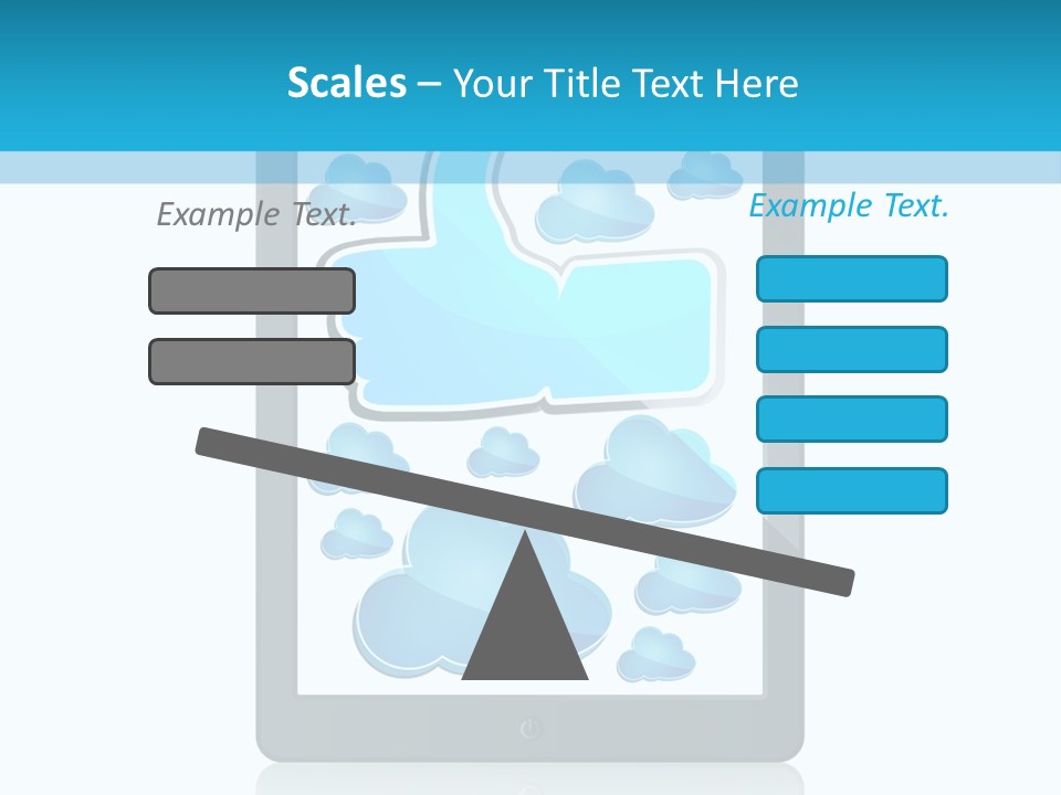 Black Glossy Gadget PowerPoint Template