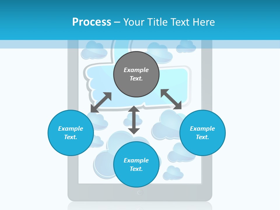 Black Glossy Gadget PowerPoint Template