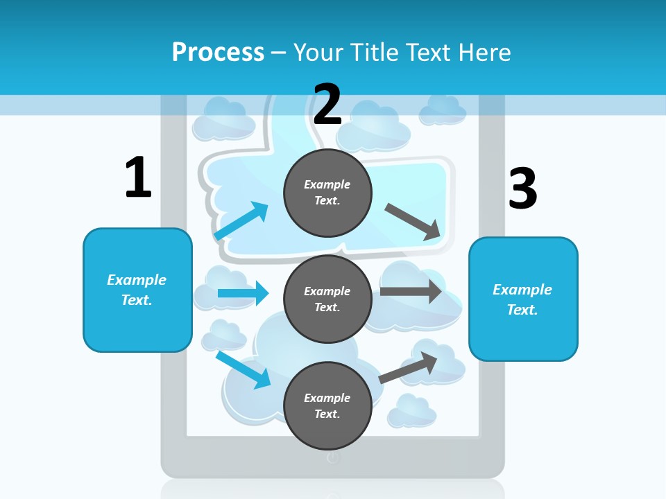 Black Glossy Gadget PowerPoint Template