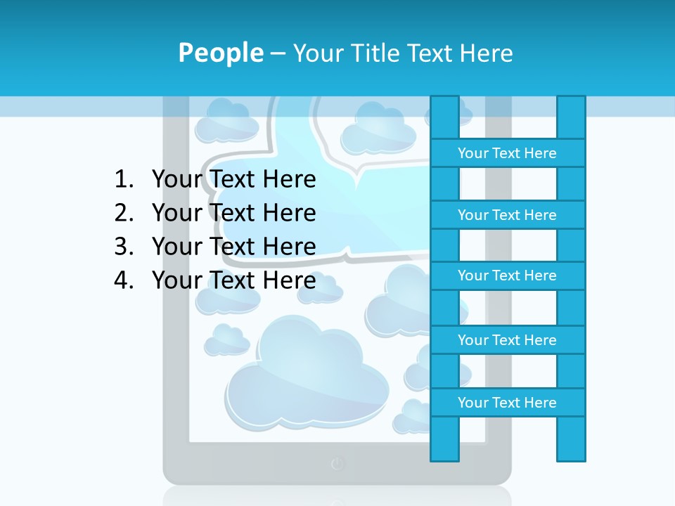 Black Glossy Gadget PowerPoint Template
