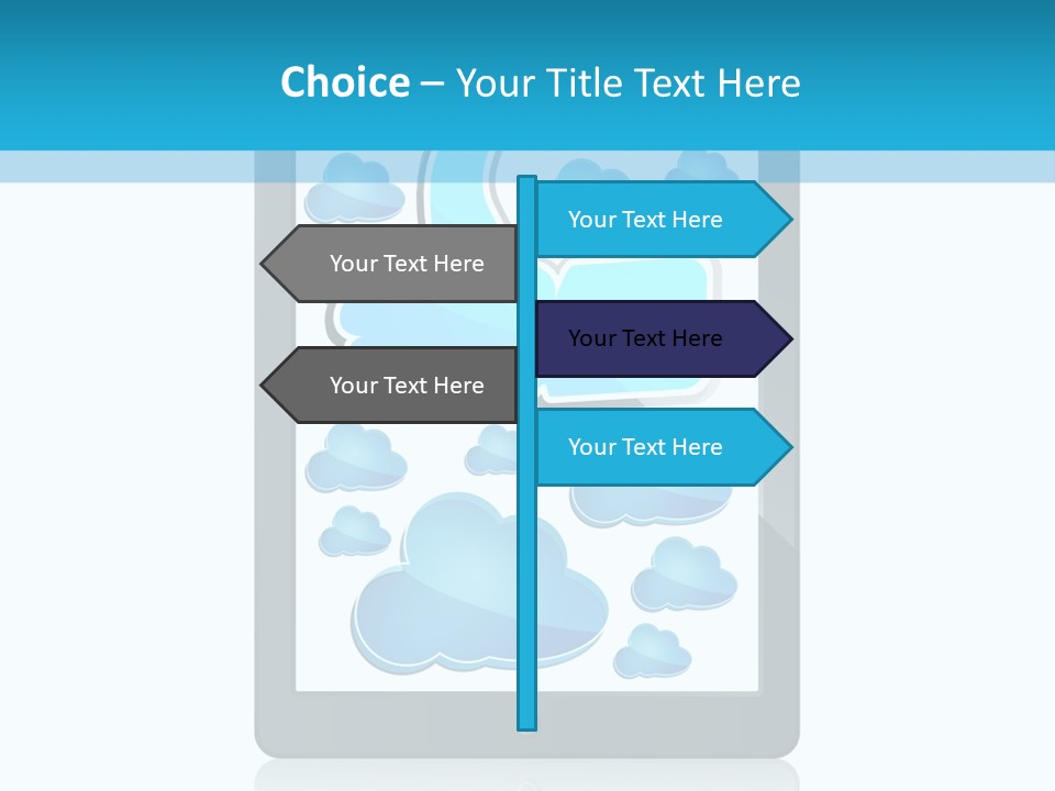 Black Glossy Gadget PowerPoint Template
