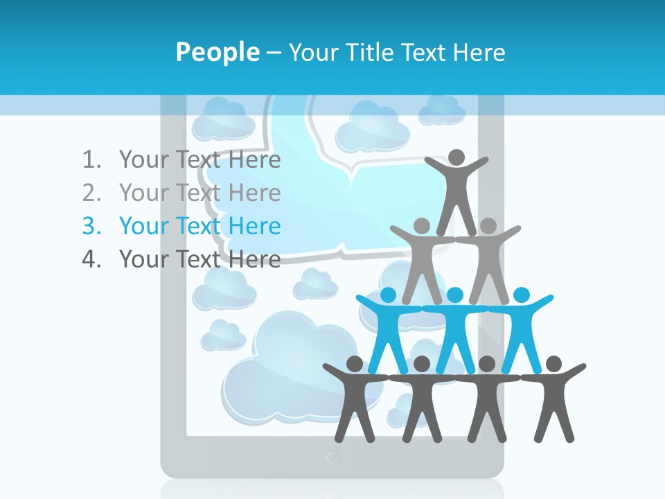 Black Glossy Gadget PowerPoint Template
