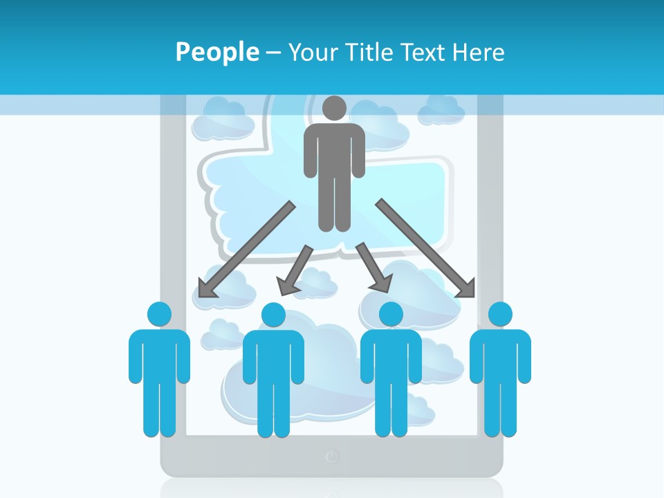 Black Glossy Gadget PowerPoint Template