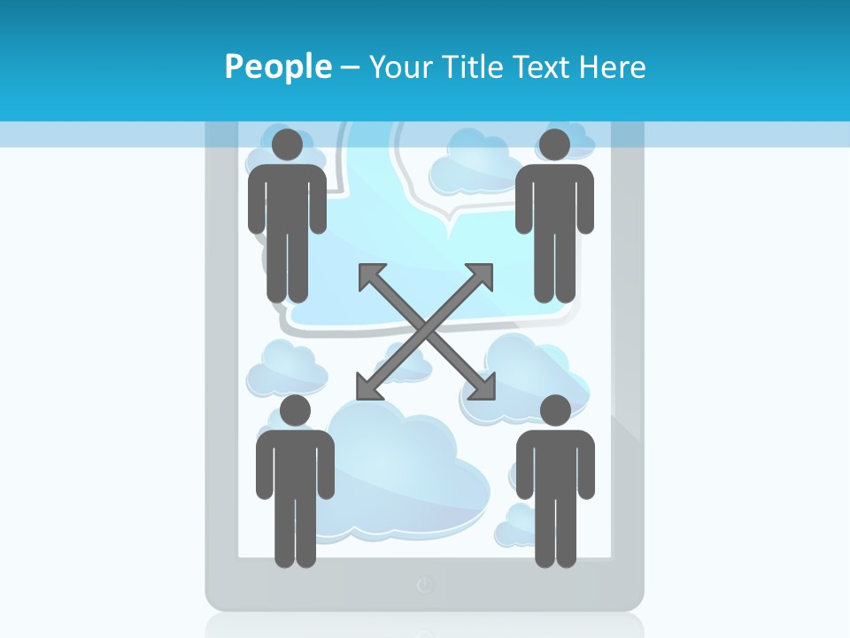 Black Glossy Gadget PowerPoint Template