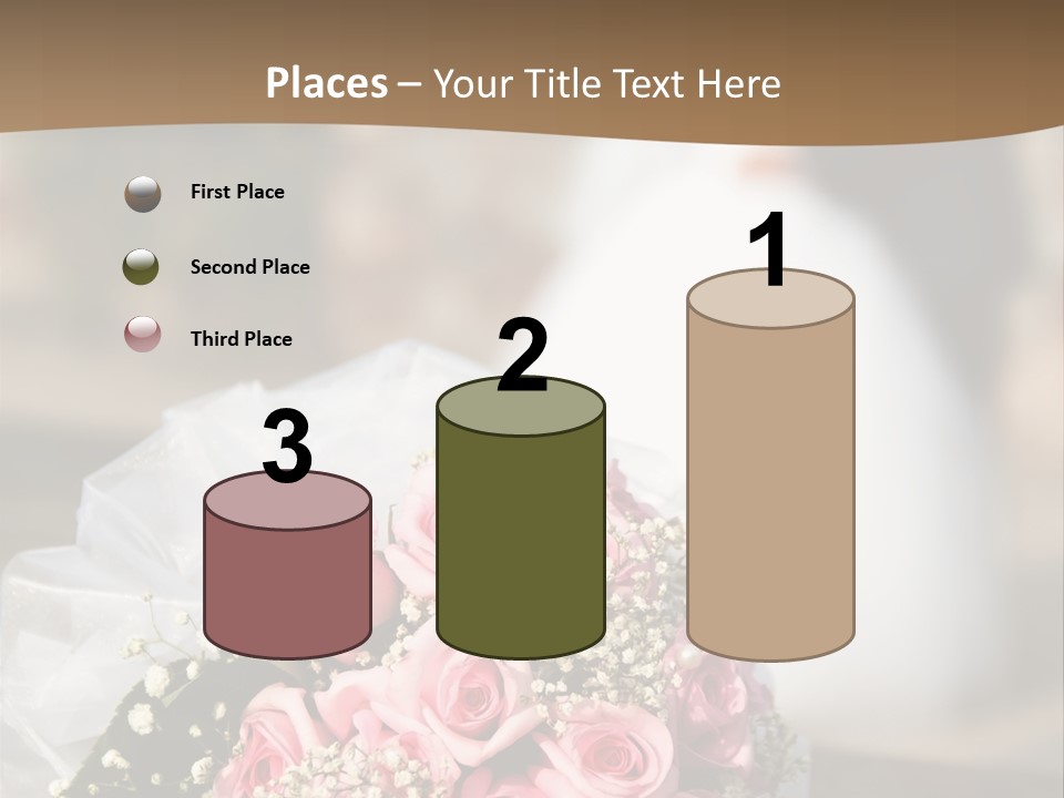 Flower Bouquet Closeup Groom PowerPoint Template