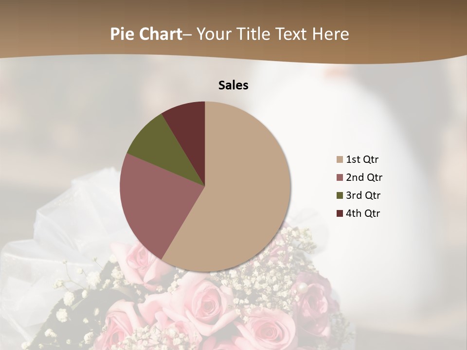 Flower Bouquet Closeup Groom PowerPoint Template