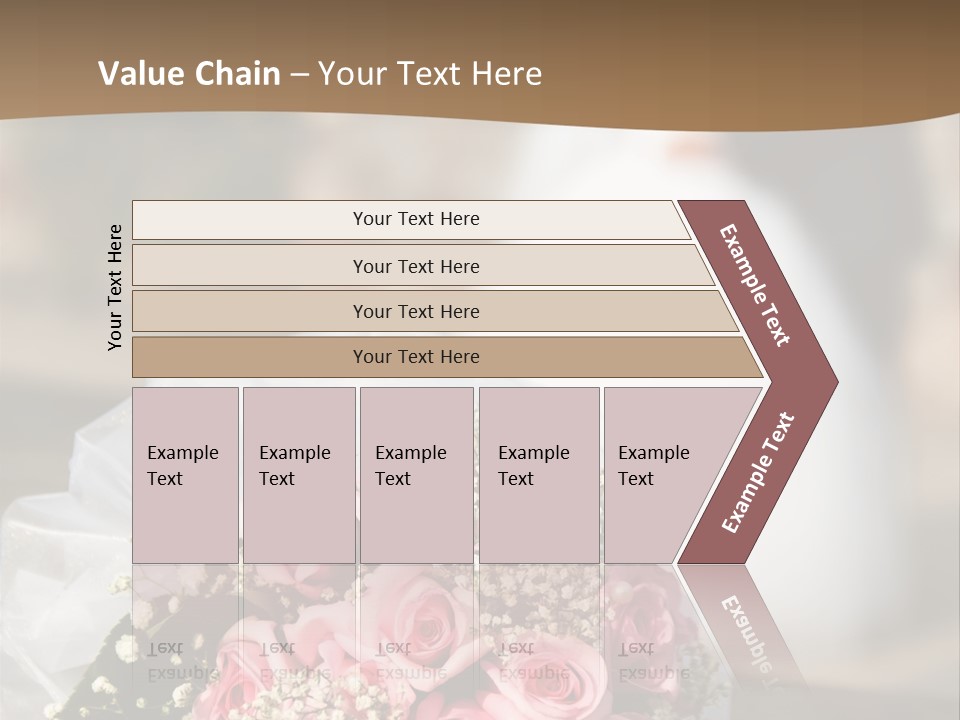 Flower Bouquet Closeup Groom PowerPoint Template