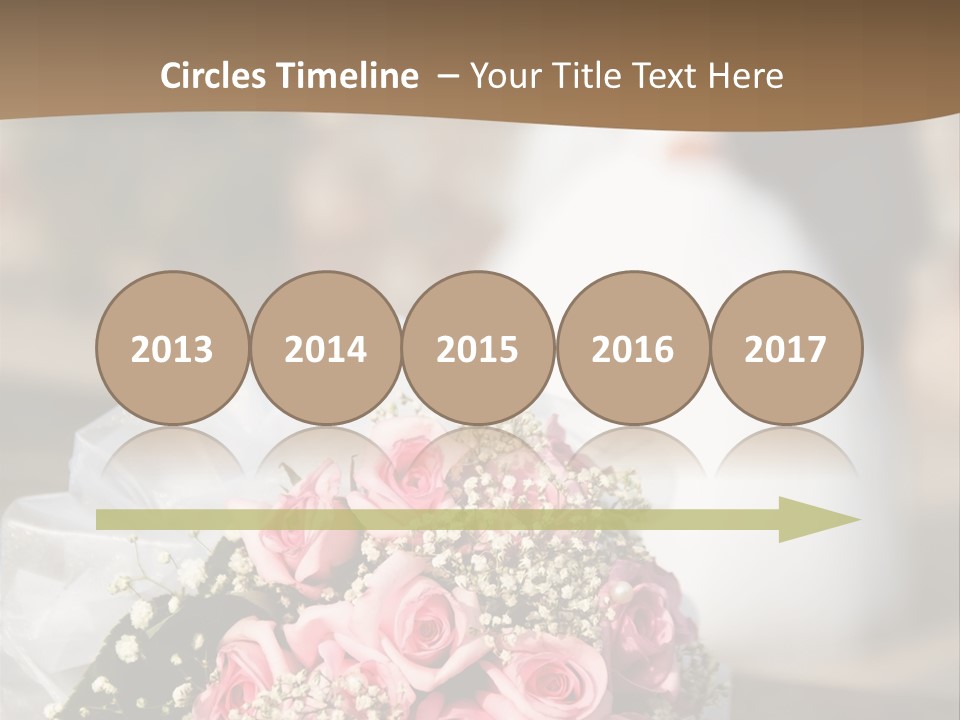 Flower Bouquet Closeup Groom PowerPoint Template