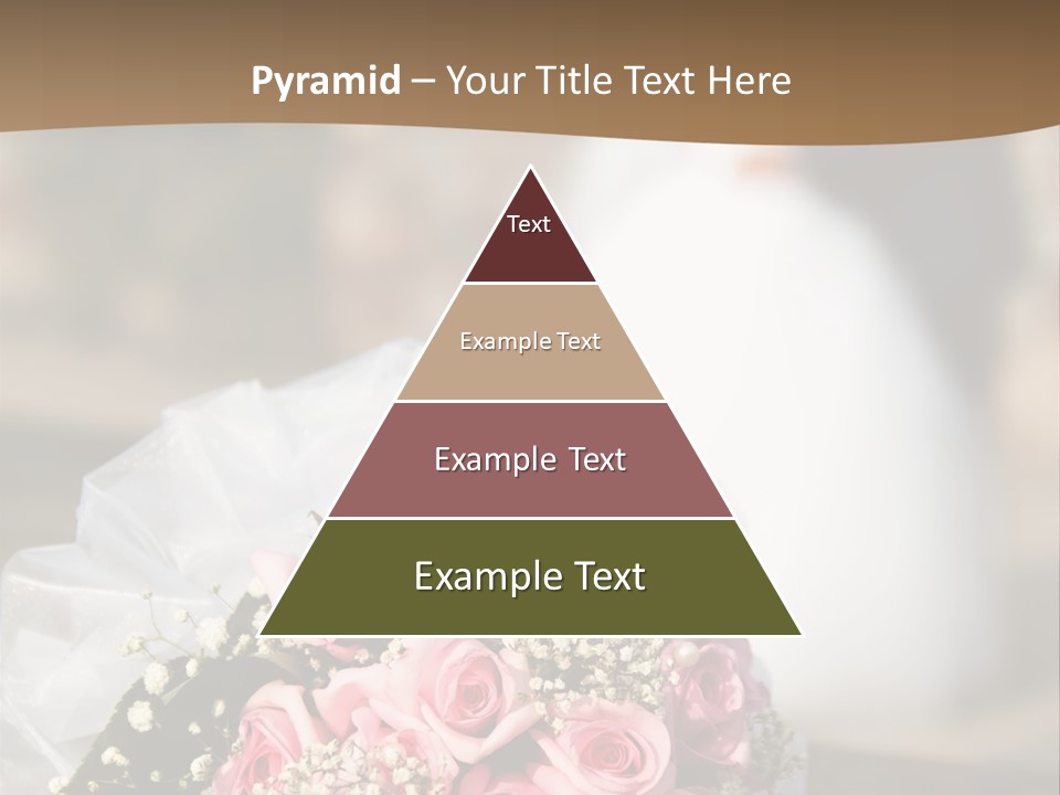 Flower Bouquet Closeup Groom PowerPoint Template