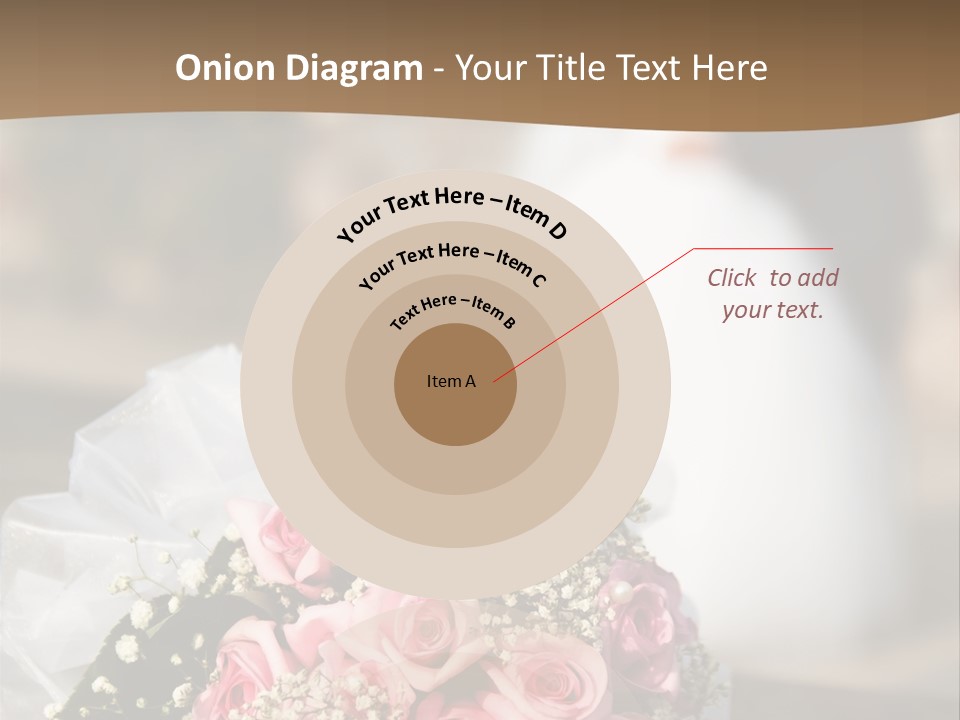 Flower Bouquet Closeup Groom PowerPoint Template