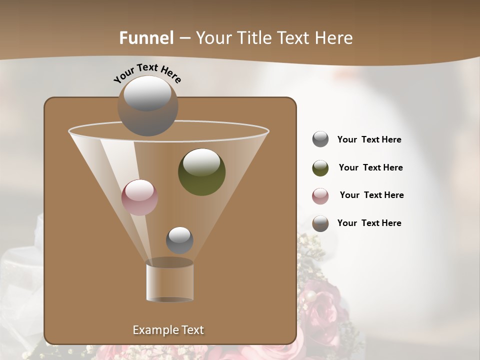 Flower Bouquet Closeup Groom PowerPoint Template