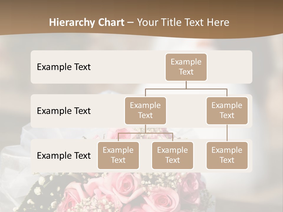 Flower Bouquet Closeup Groom PowerPoint Template