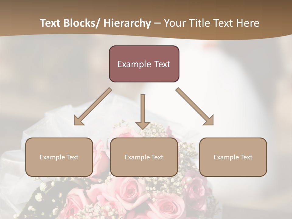 Flower Bouquet Closeup Groom PowerPoint Template