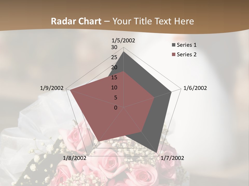 Flower Bouquet Closeup Groom PowerPoint Template
