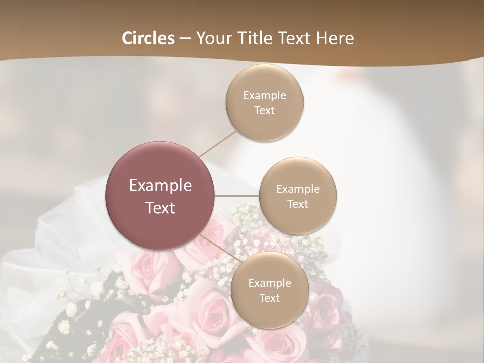Flower Bouquet Closeup Groom PowerPoint Template