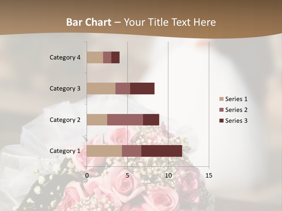 Flower Bouquet Closeup Groom PowerPoint Template
