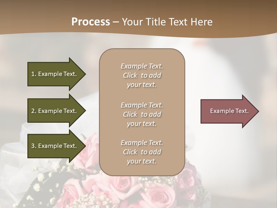 Flower Bouquet Closeup Groom PowerPoint Template
