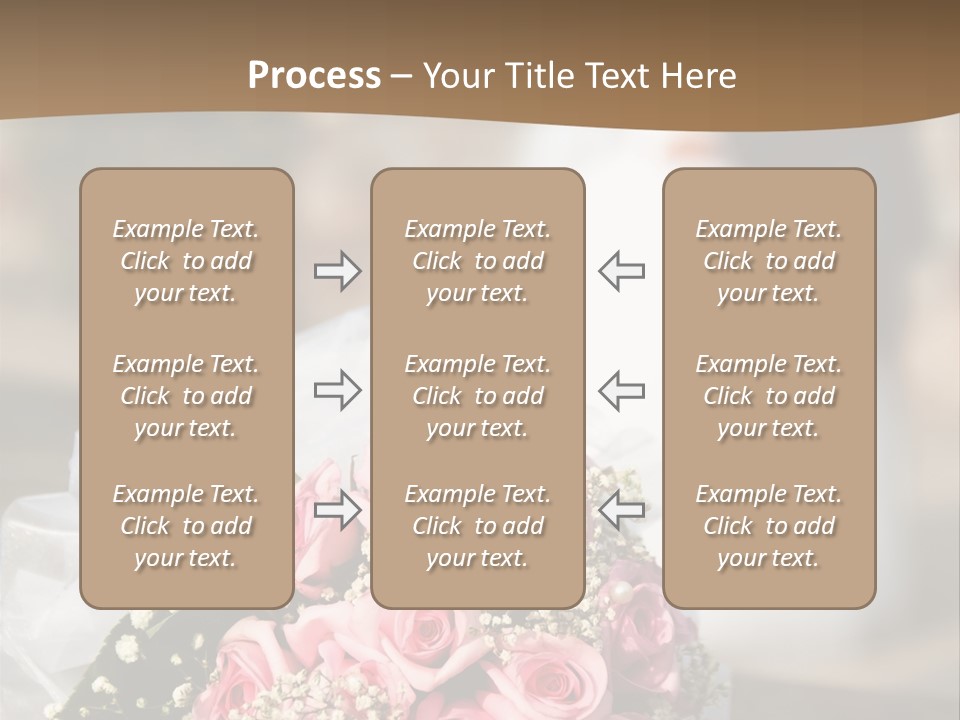 Flower Bouquet Closeup Groom PowerPoint Template