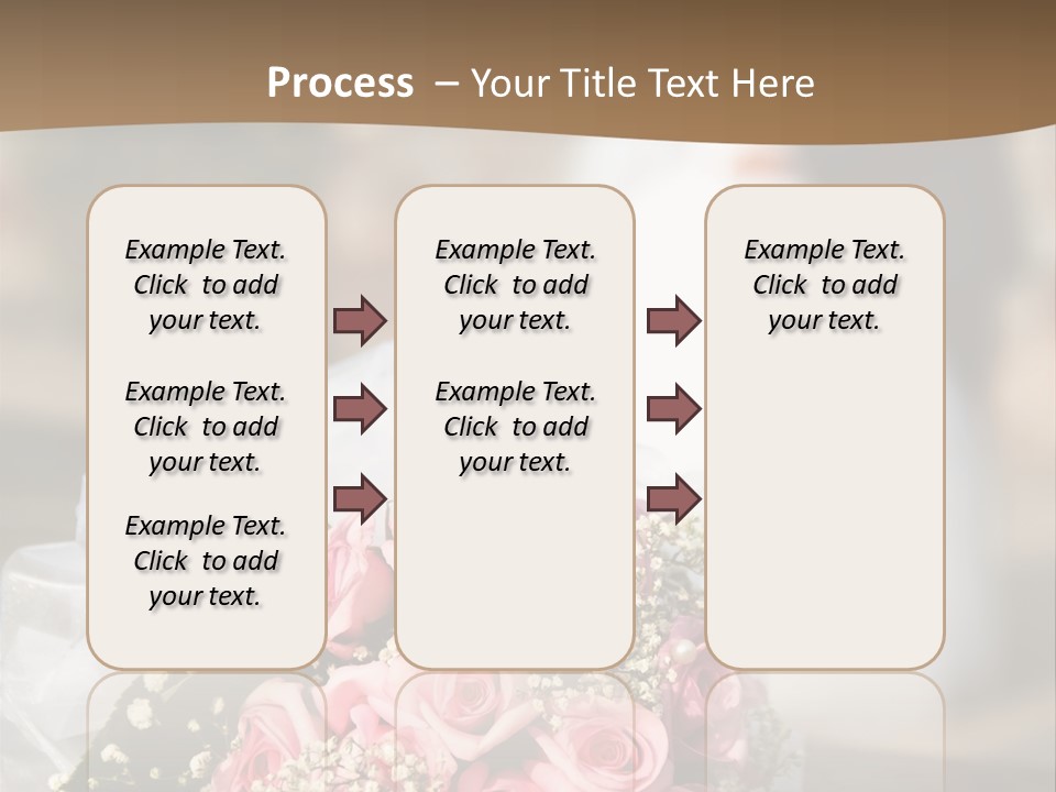 Flower Bouquet Closeup Groom PowerPoint Template