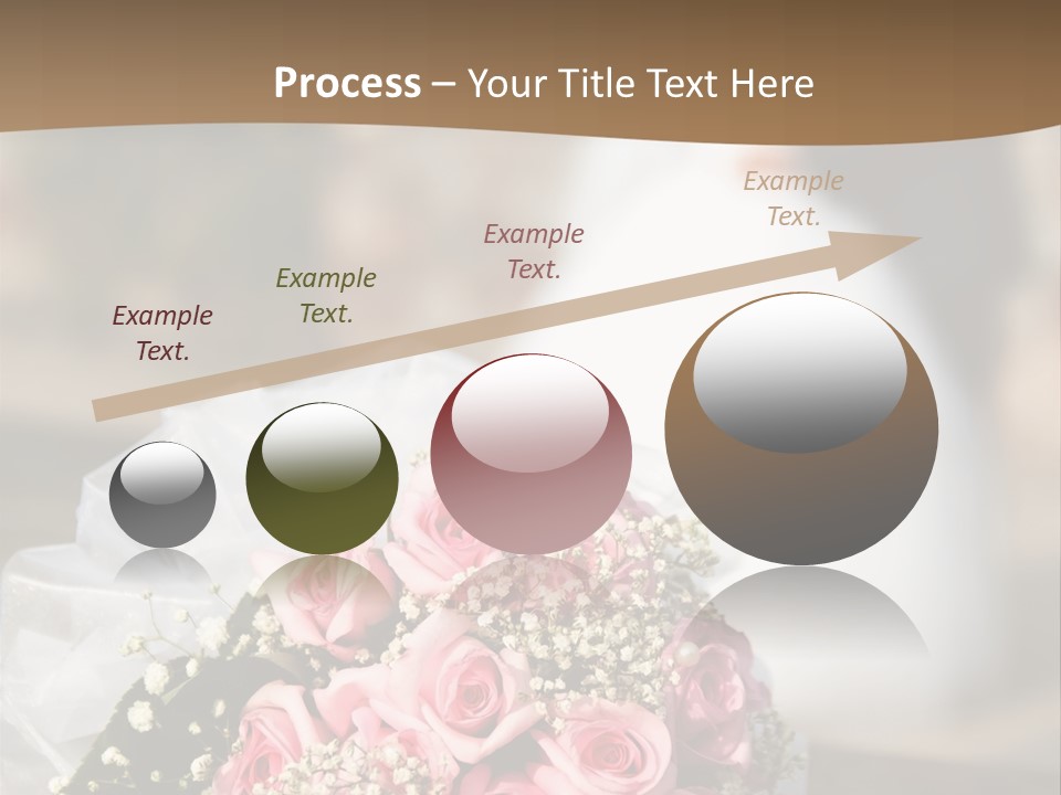 Flower Bouquet Closeup Groom PowerPoint Template
