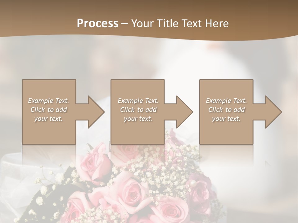 Flower Bouquet Closeup Groom PowerPoint Template
