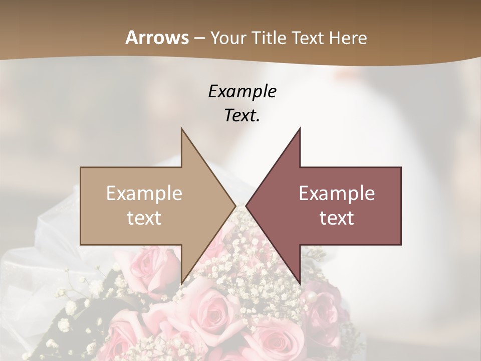 Flower Bouquet Closeup Groom PowerPoint Template