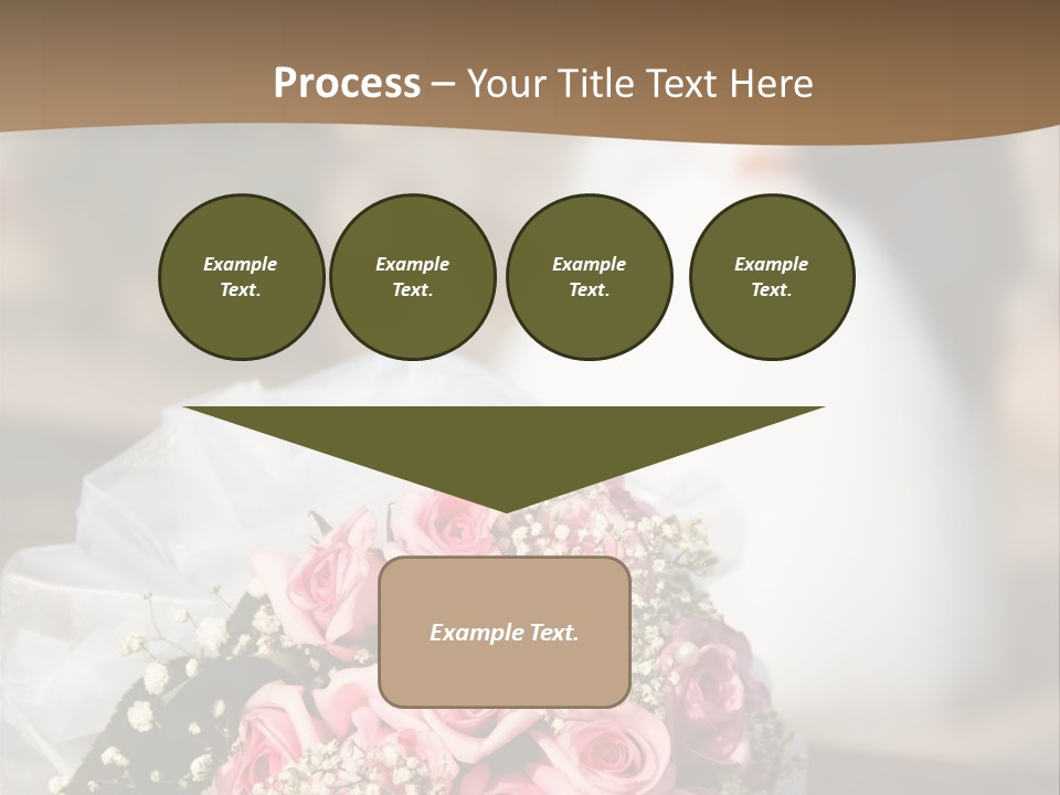Flower Bouquet Closeup Groom PowerPoint Template
