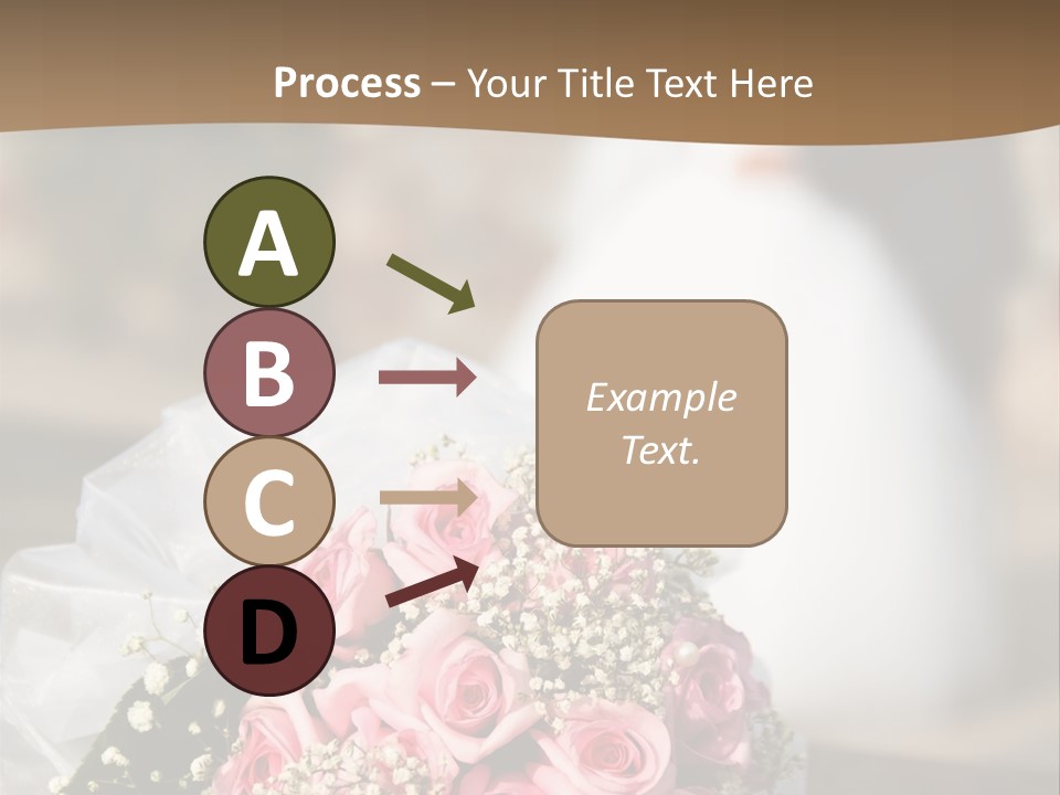 Flower Bouquet Closeup Groom PowerPoint Template
