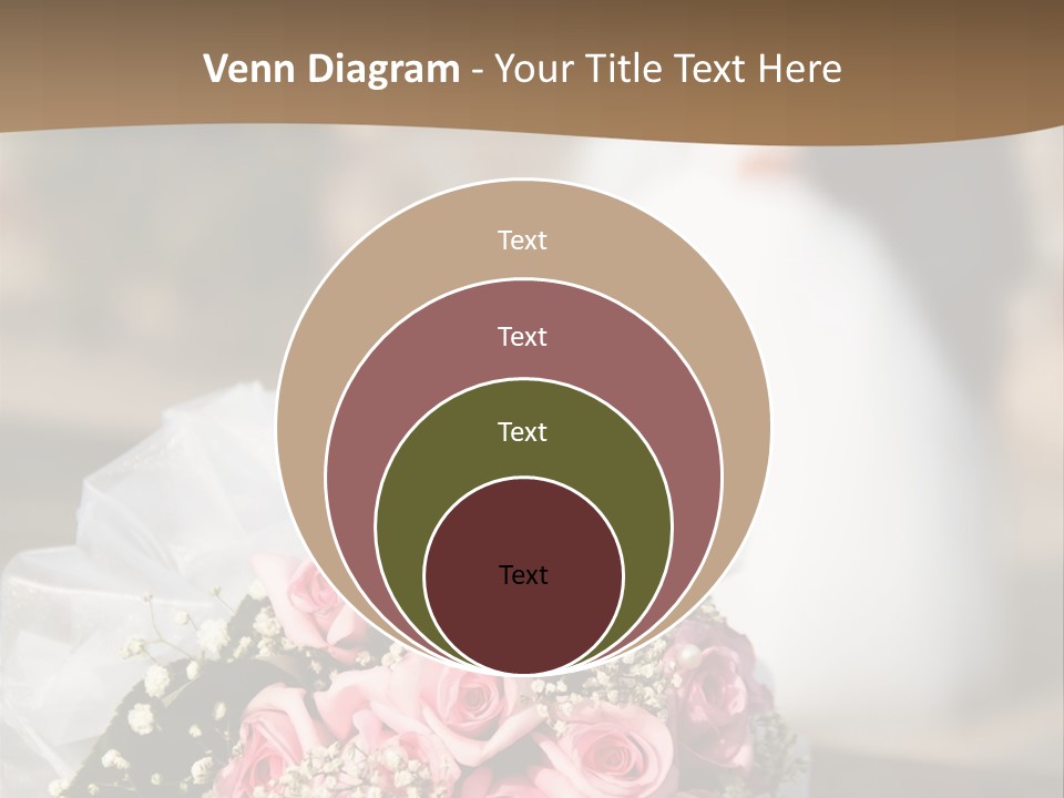 Flower Bouquet Closeup Groom PowerPoint Template
