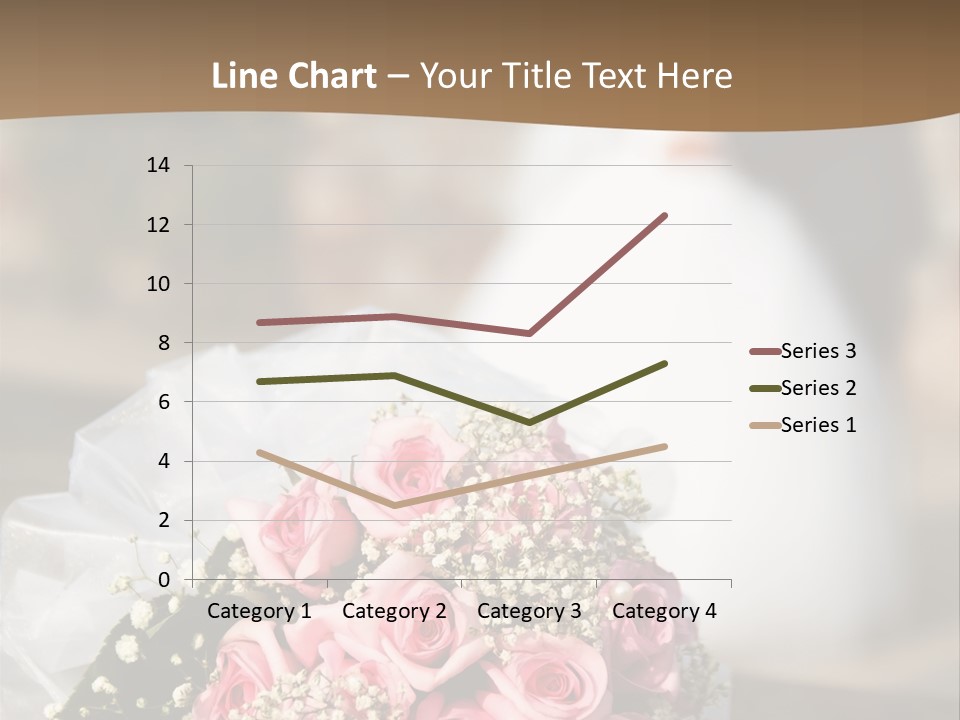 Flower Bouquet Closeup Groom PowerPoint Template