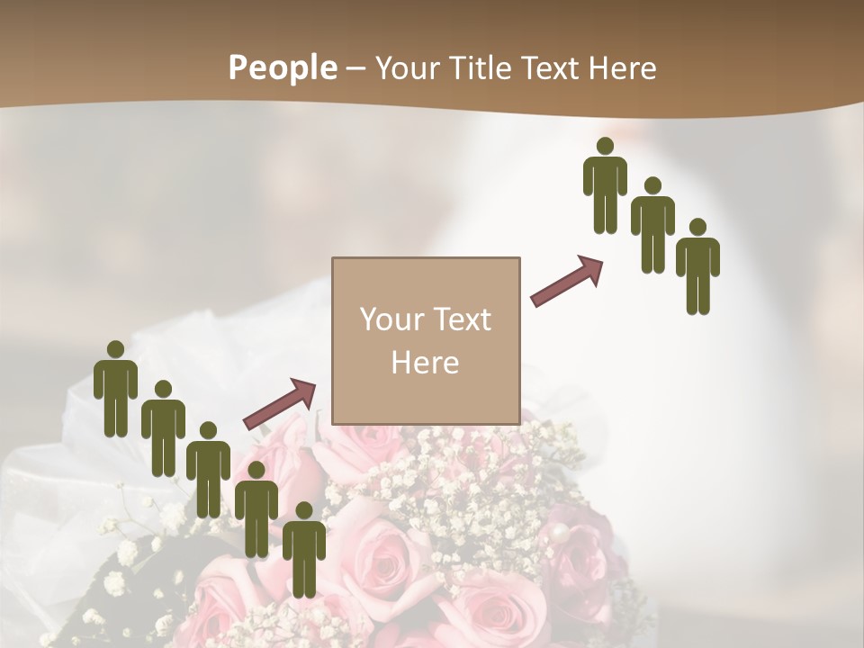 Flower Bouquet Closeup Groom PowerPoint Template