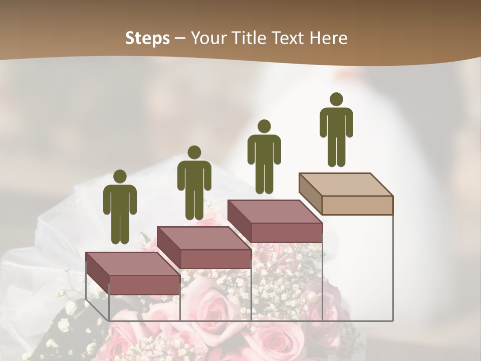 Flower Bouquet Closeup Groom PowerPoint Template