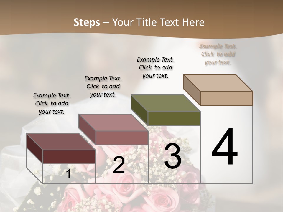 Flower Bouquet Closeup Groom PowerPoint Template