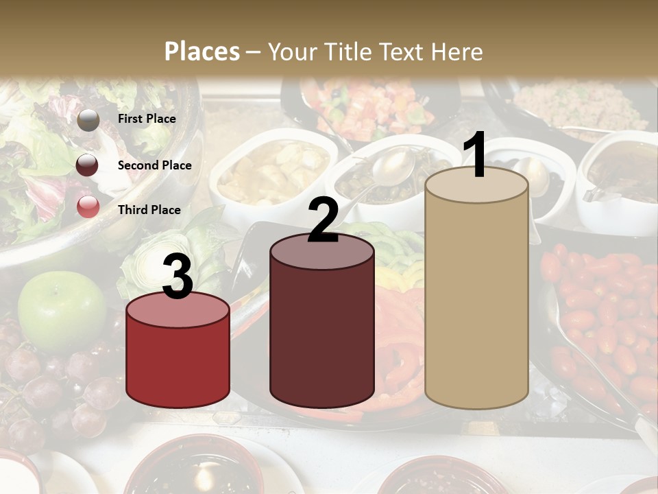 A Table Filled With Lots Of Different Types Of Food PowerPoint Template