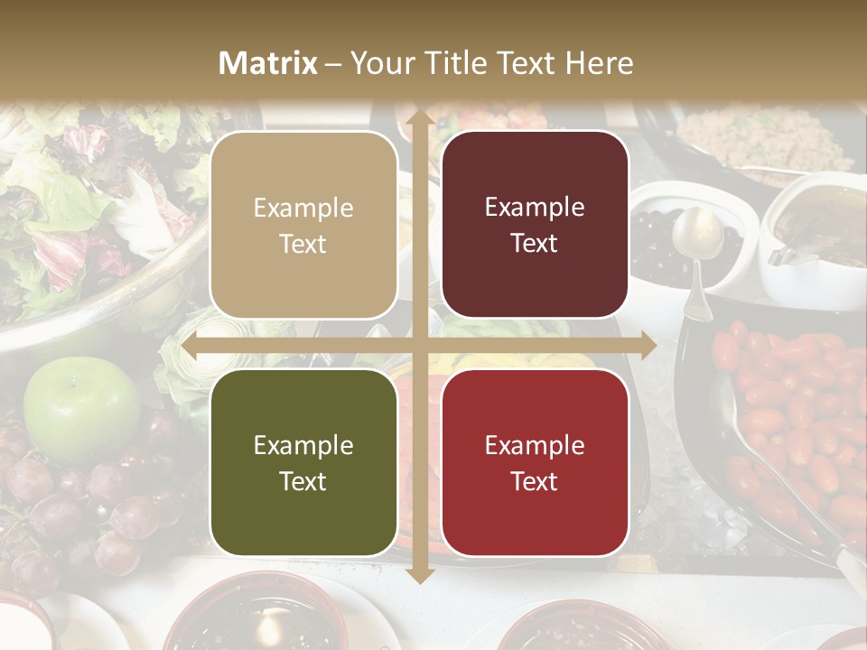 A Table Filled With Lots Of Different Types Of Food PowerPoint Template
