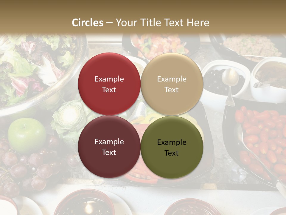 A Table Filled With Lots Of Different Types Of Food PowerPoint Template