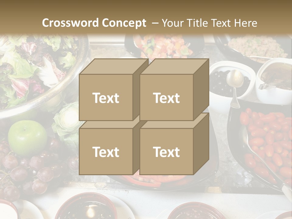 A Table Filled With Lots Of Different Types Of Food PowerPoint Template
