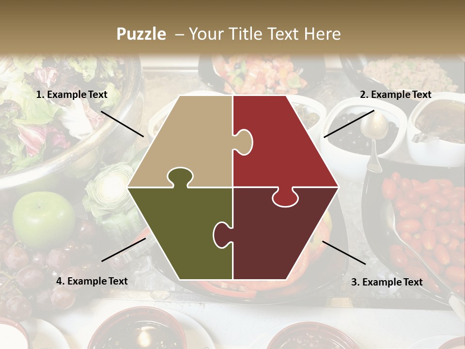 A Table Filled With Lots Of Different Types Of Food PowerPoint Template