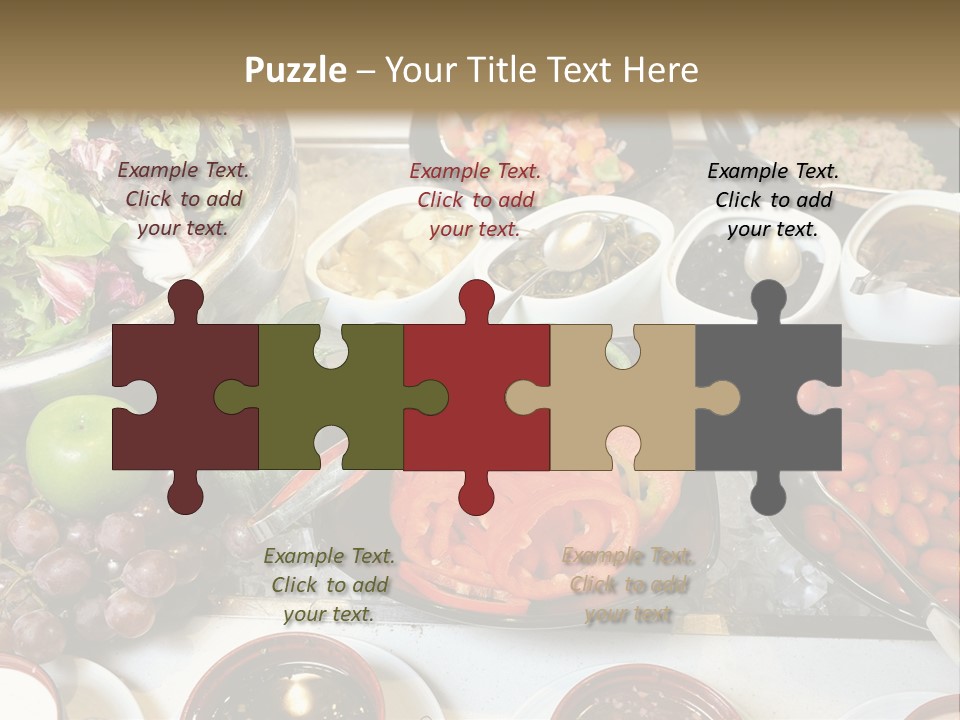 A Table Filled With Lots Of Different Types Of Food PowerPoint Template